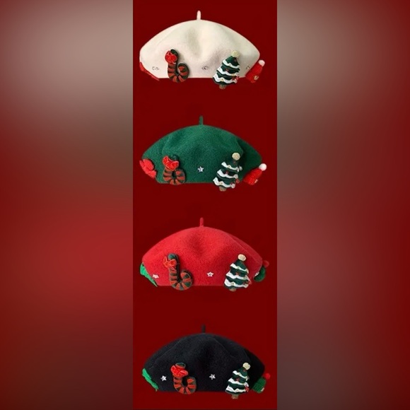 Stylish Christmas Beret - Picture 1 of 12